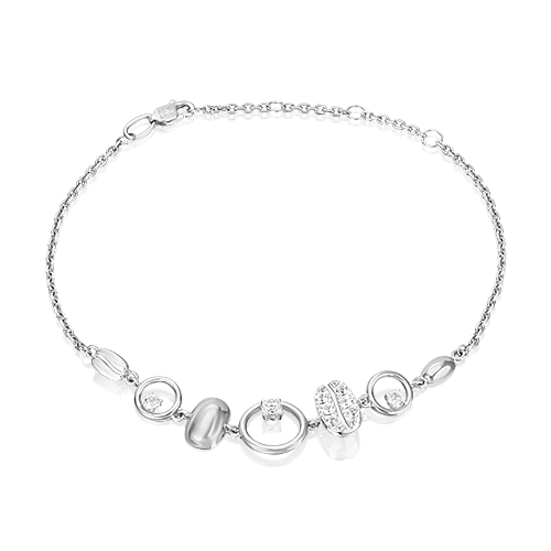 фото Браслет из белого золота с топазом platina jewelry 05-0719-00-201-1120