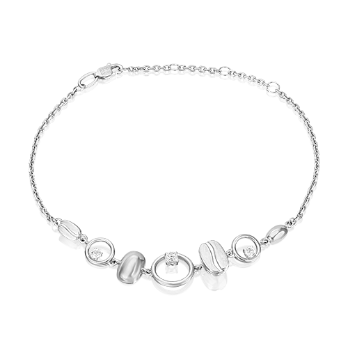 фото Браслет из белого золота с топазом platina jewelry 05-0719-01-201-1120