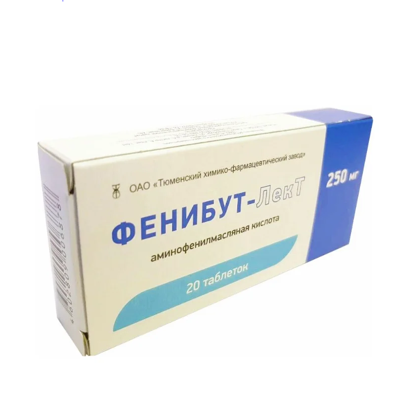 Фенибут-ЛекТ таблетки 250 мг 20 шт.