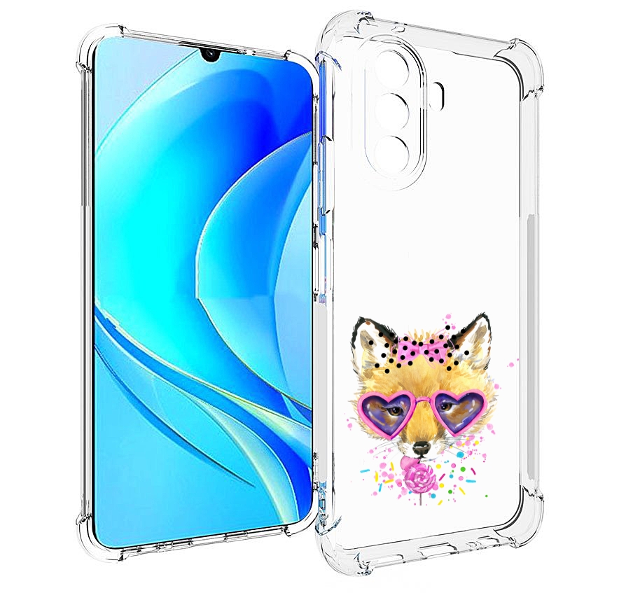 

Чехол MyPads лисенок с бантиком для Huawei Nova Y70 / Nova Y70 Plus (MGA-LX9N), Прозрачный, Tocco