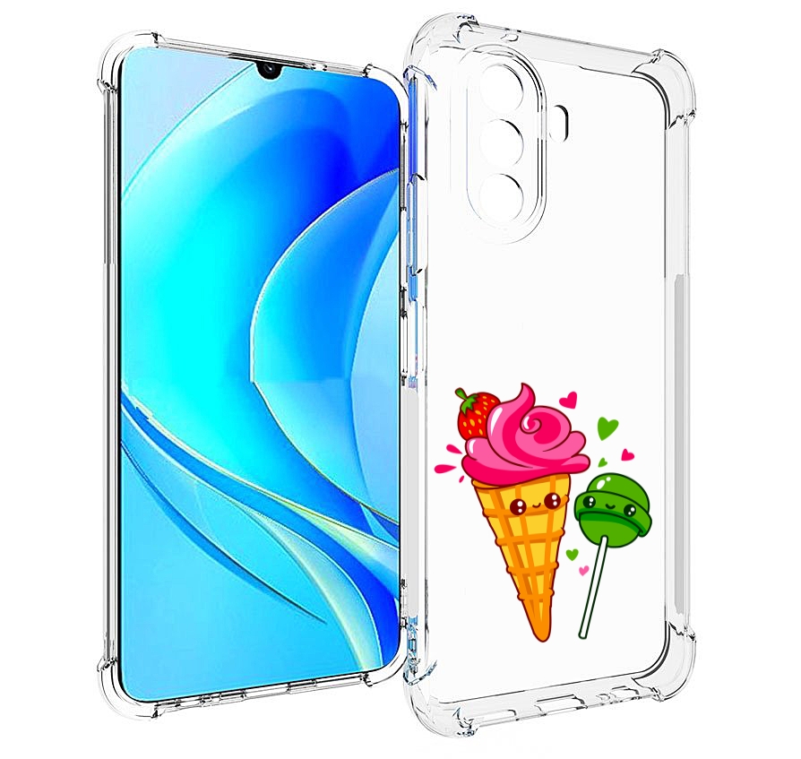 Чехол MyPads Вкусняшки для Huawei Nova Y70 / Nova Y70 Plus (MGA-LX9N) / Huawei Enjoy 50