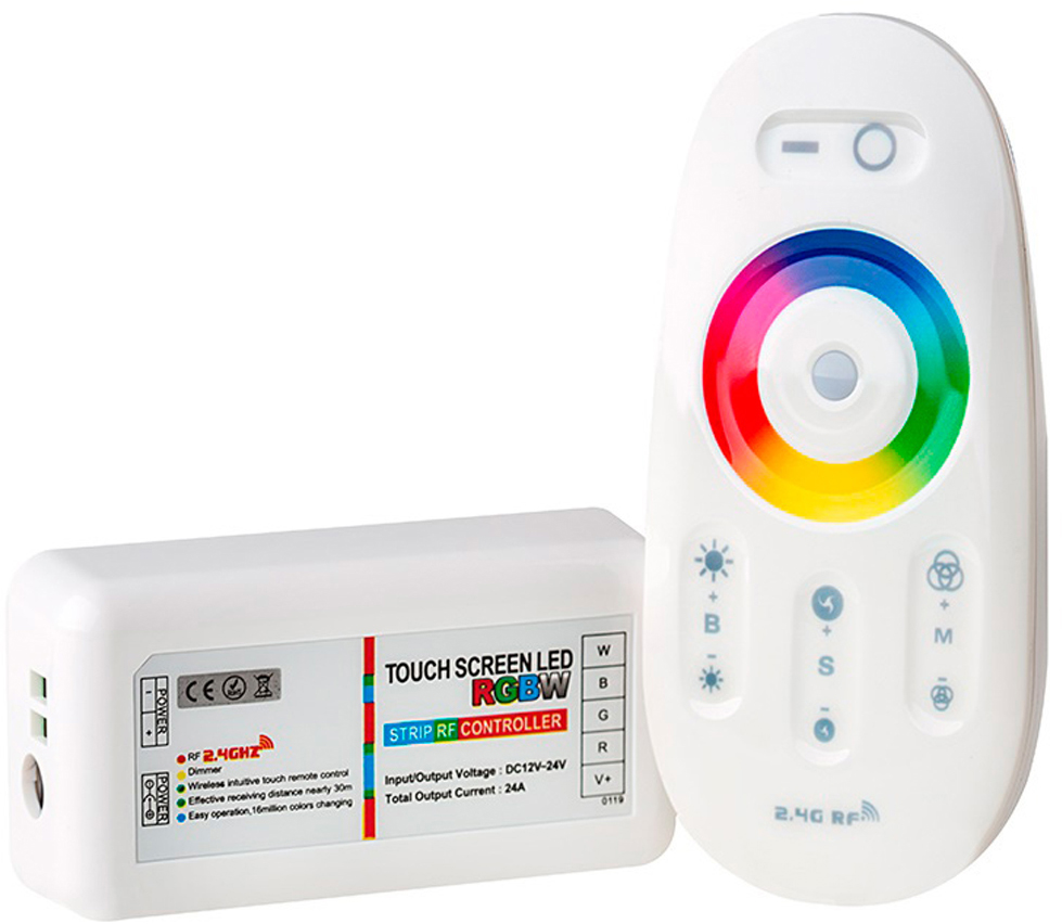 Контроллер для светодиодной ленты (RGB+W, 12V, 24A, 2.4GHz, 64т. цветов) HRS А46