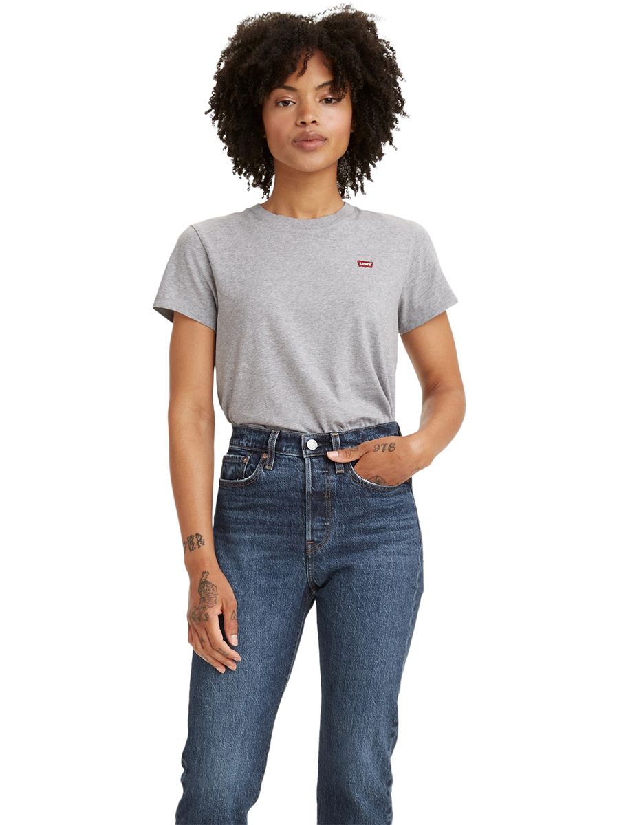 

Футболка женская Levi's 39185-0143 серая S, Серый, 39185-0143