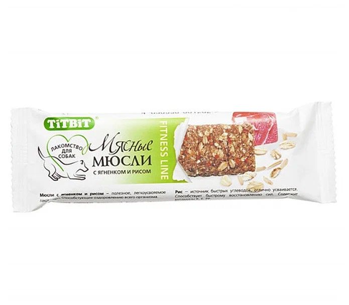 

Лакомство для собак Titbit Мюсли с ягненком и рисом, 40 г