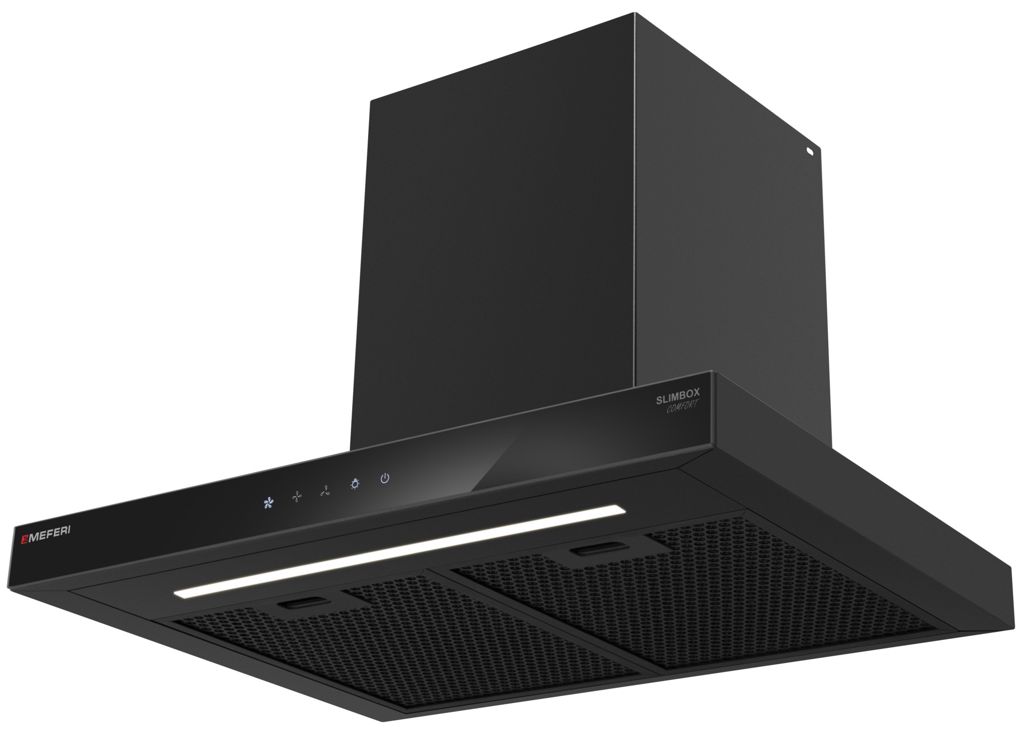 

Вытяжка Т-образная пристенная MEFERI SLIMBOX60BK COMFORT, Черный, SLIMBOX60BK