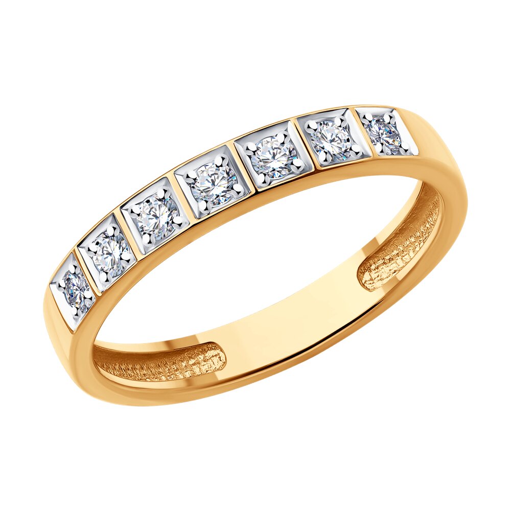 

Кольцо из золота р. 18 SOKOLOV Diamonds 1110229, бриллиант, 1110229