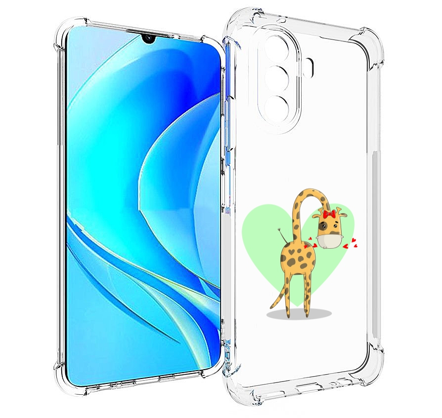 

Чехол MyPads Влюбленный жираф 14 февраля для Huawei Nova Y70 / Nova Y70 Plus (MGA-LX9N), Прозрачный, Tocco