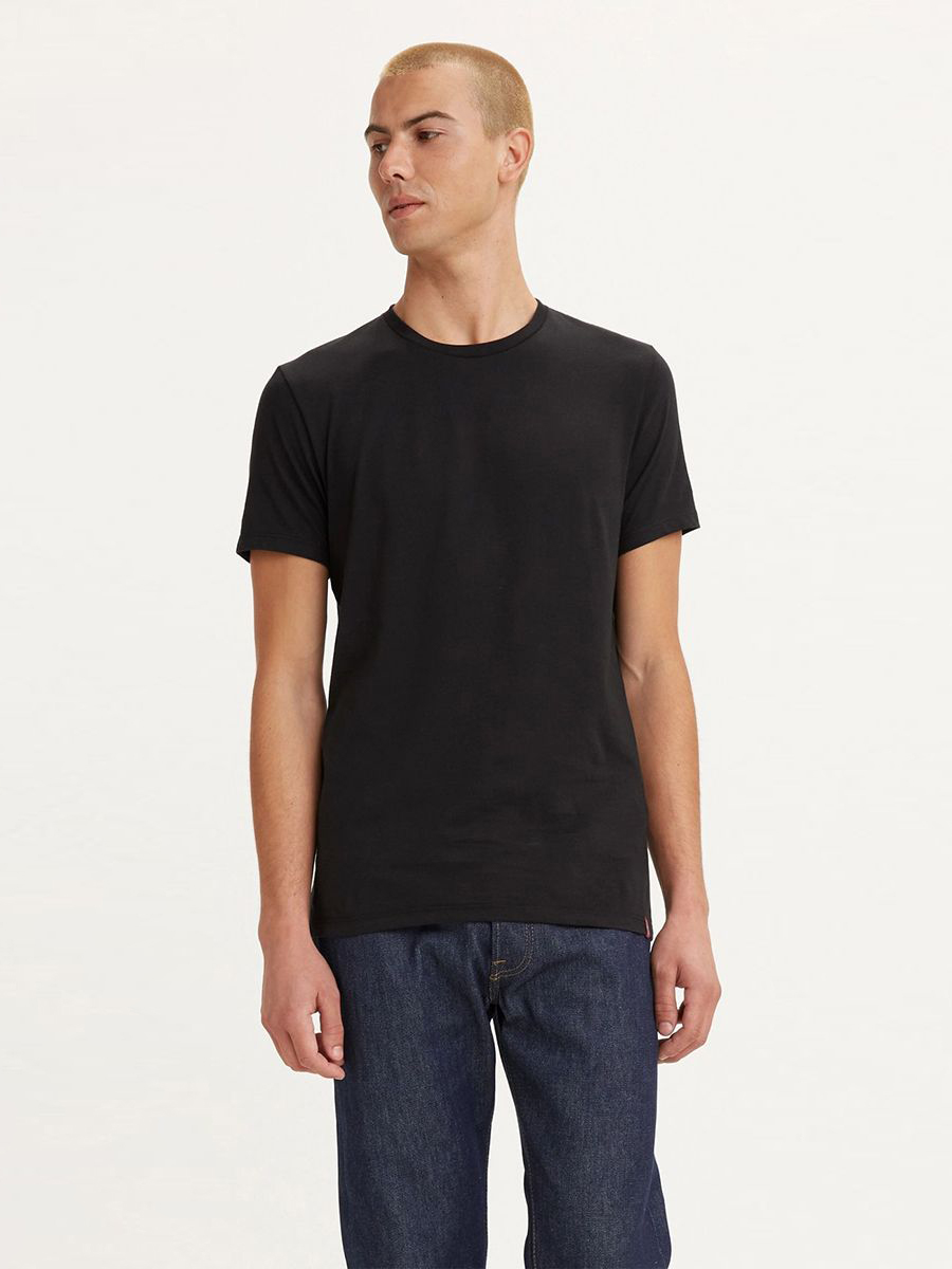

Комплект футболок мужских Levi's 79541-0001 черных S, Черный, 79541-0001