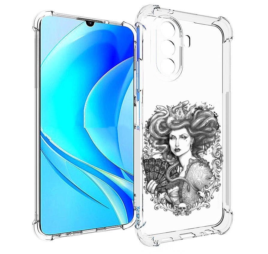 

Чехол MyPads медуза черно белый для Huawei Nova Y70 / Nova Y70 Plus (MGA-LX9N), Прозрачный, Tocco