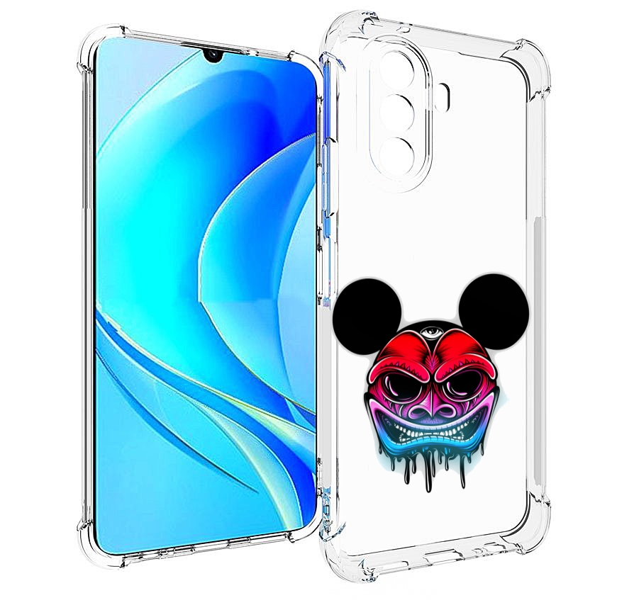 

Чехол MyPads микки в маске для Huawei Nova Y70 / Nova Y70 Plus (MGA-LX9N), Прозрачный, Tocco