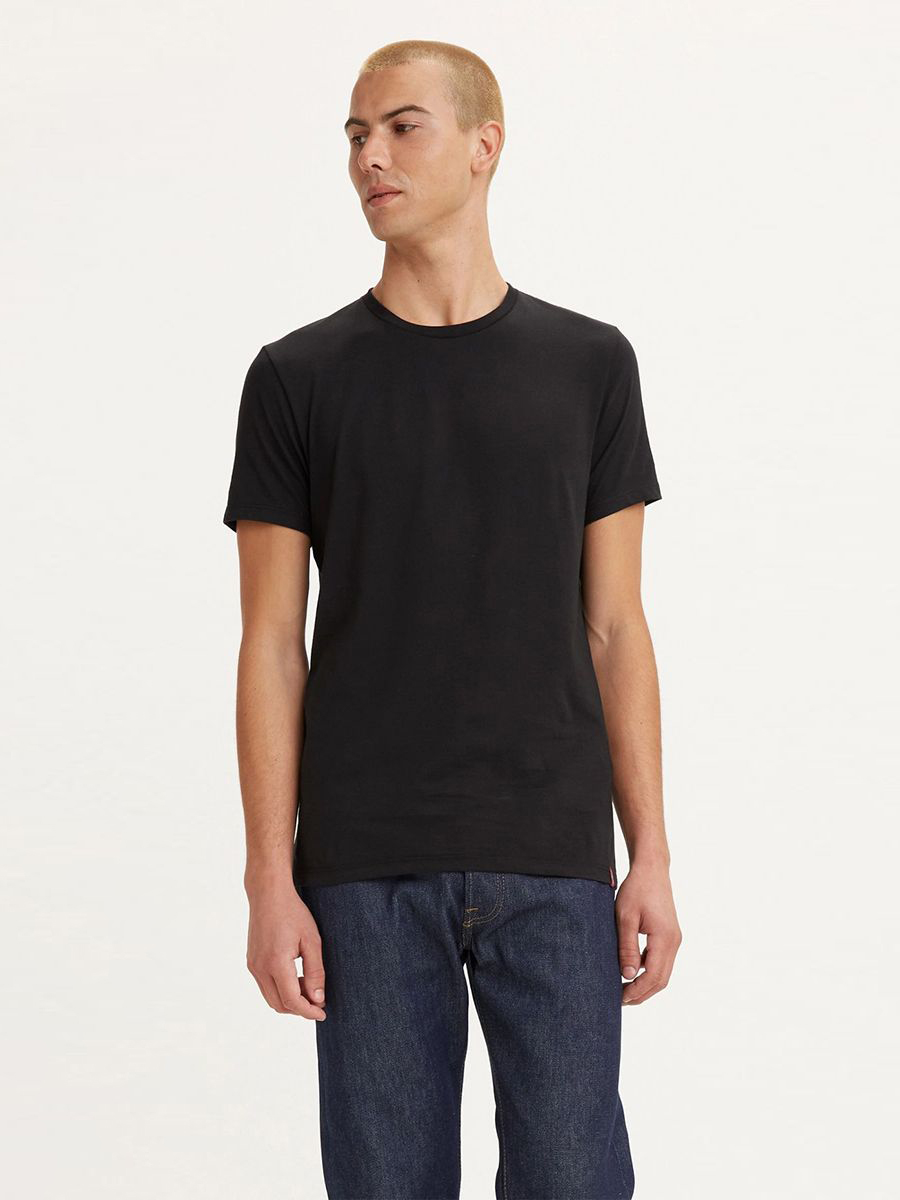 

Комплект футболок мужских Levi's 79541-0001 черных 2XL, 79541-0001