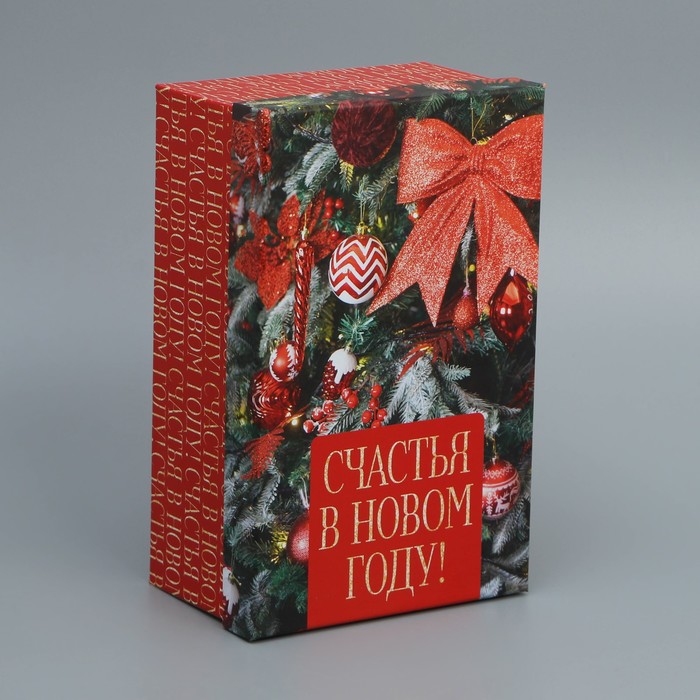 

Дарите Счастье Коробка подарочная «Ёлочные игрушки», 24 х 15.5 х 9.5 см, Разноцветный