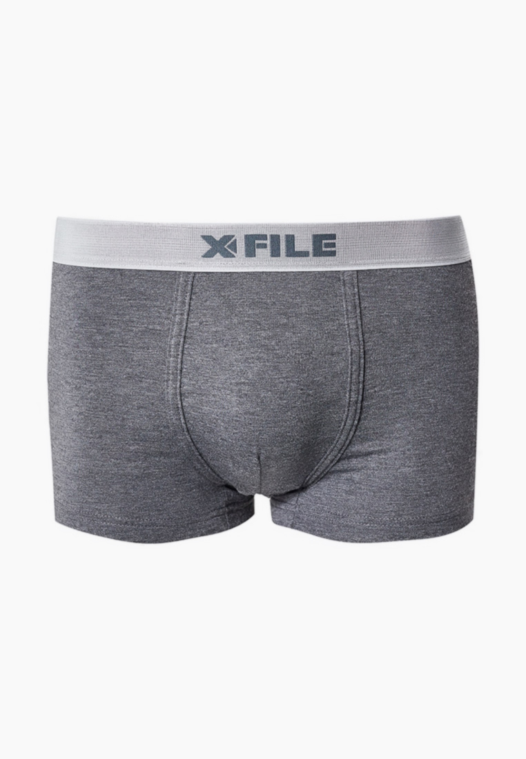 Трусы мужские X File 58075-10 серые XL