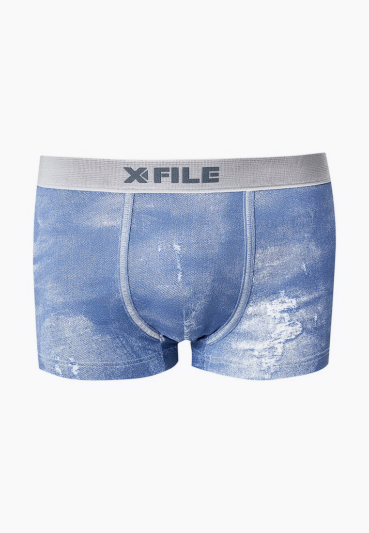 Трусы мужские X File 58076-10 синие XL