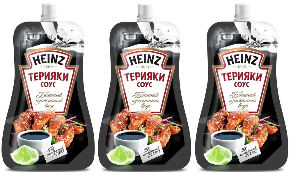 Соус Heinz Терияки, 230гр - 3 штуки