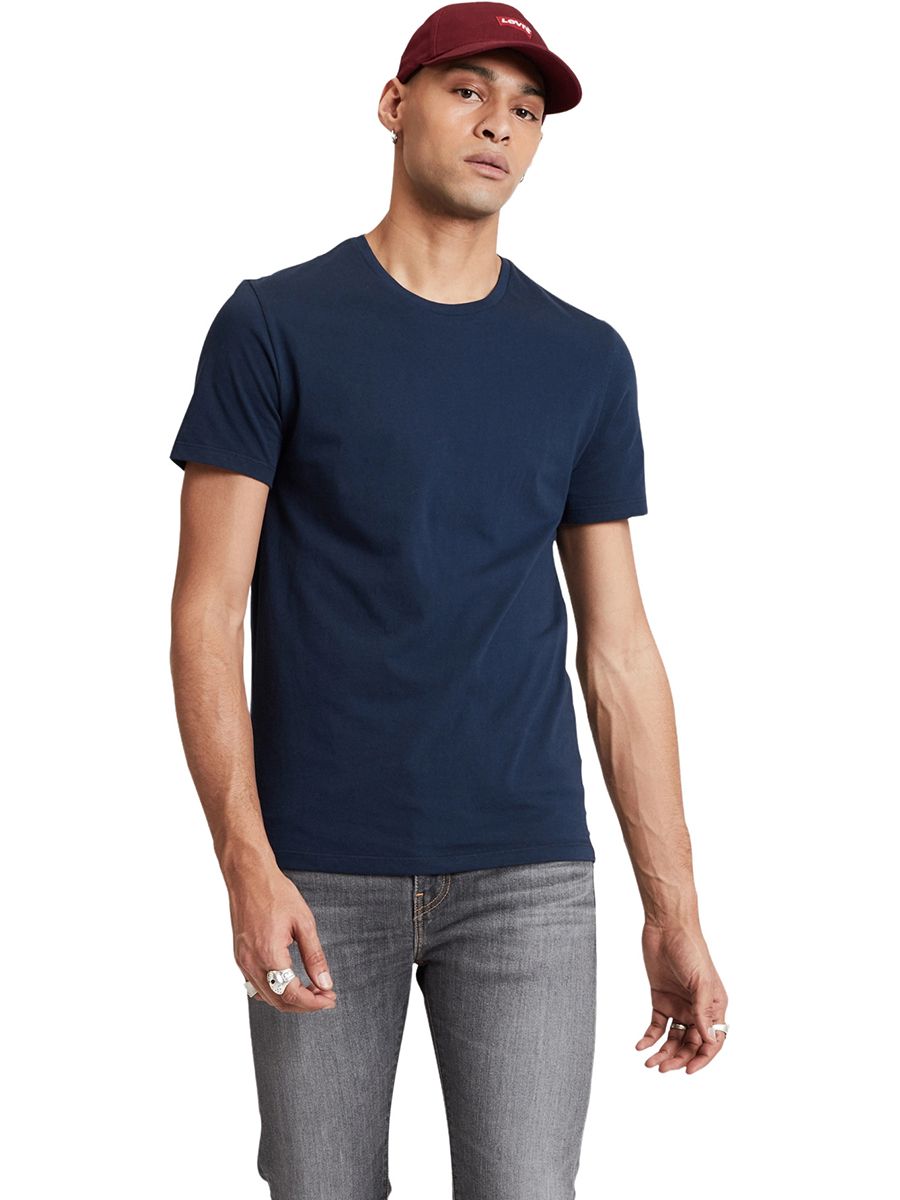 

Комплект футболок мужских Levi's 79541-0002 синий; белый 2XL, 79541-0002