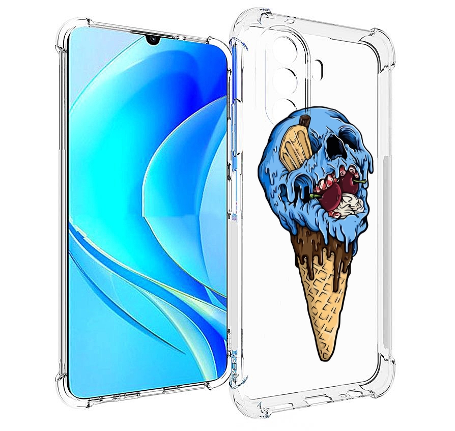 

Чехол MyPads мороженное череп для Huawei Nova Y70 / Nova Y70 Plus (MGA-LX9N), Прозрачный, Tocco