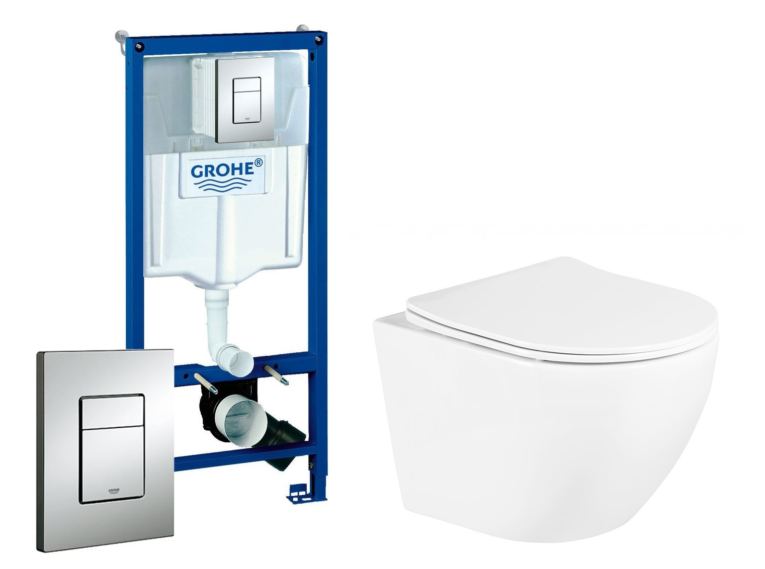 

Комплект: инсталляция Grohe Rapid SL + унитаз Uno + кнопка хром