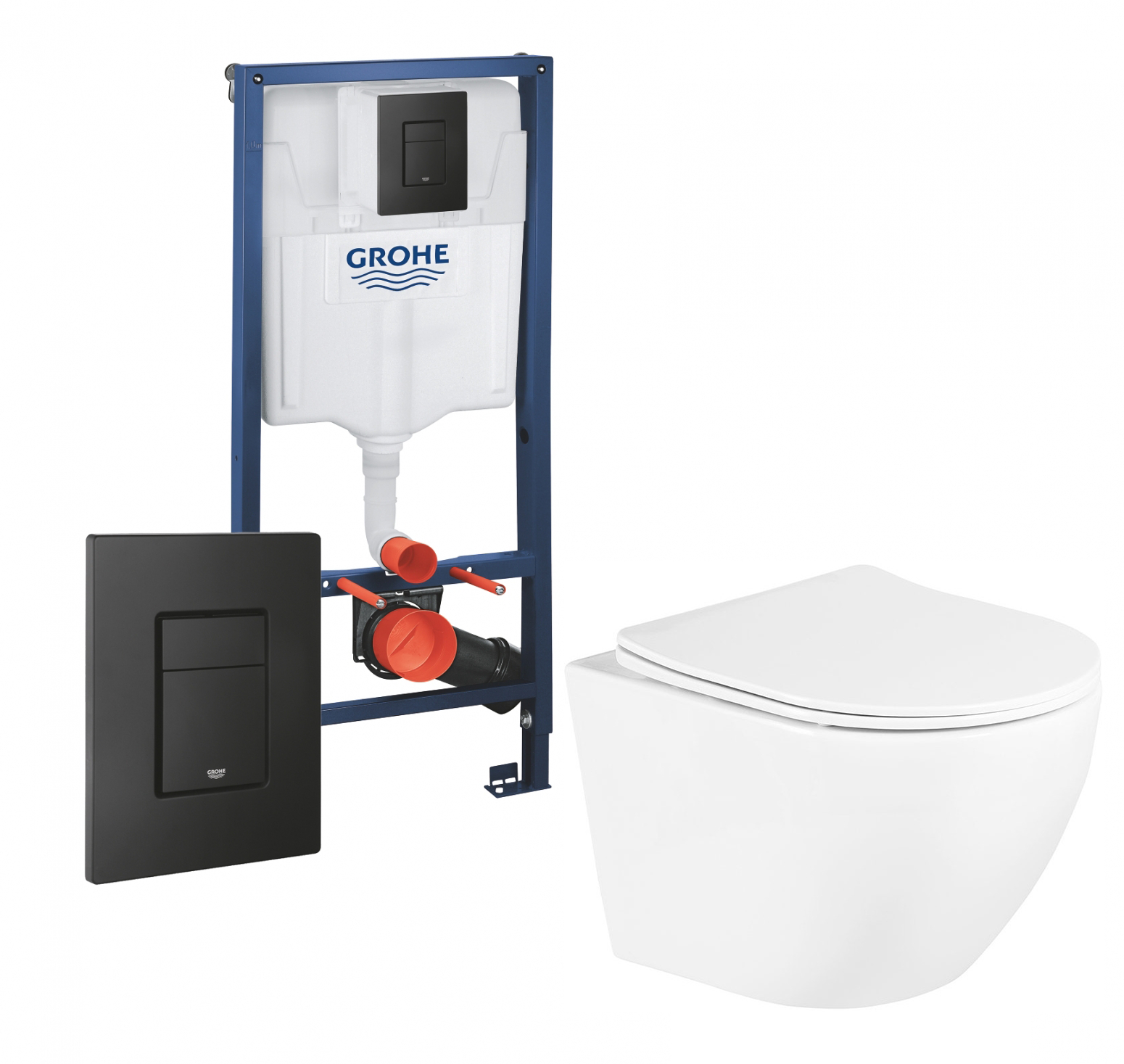 

Комплект: инсталляция Grohe Rapid SL + унитаз Uno + кнопка черная