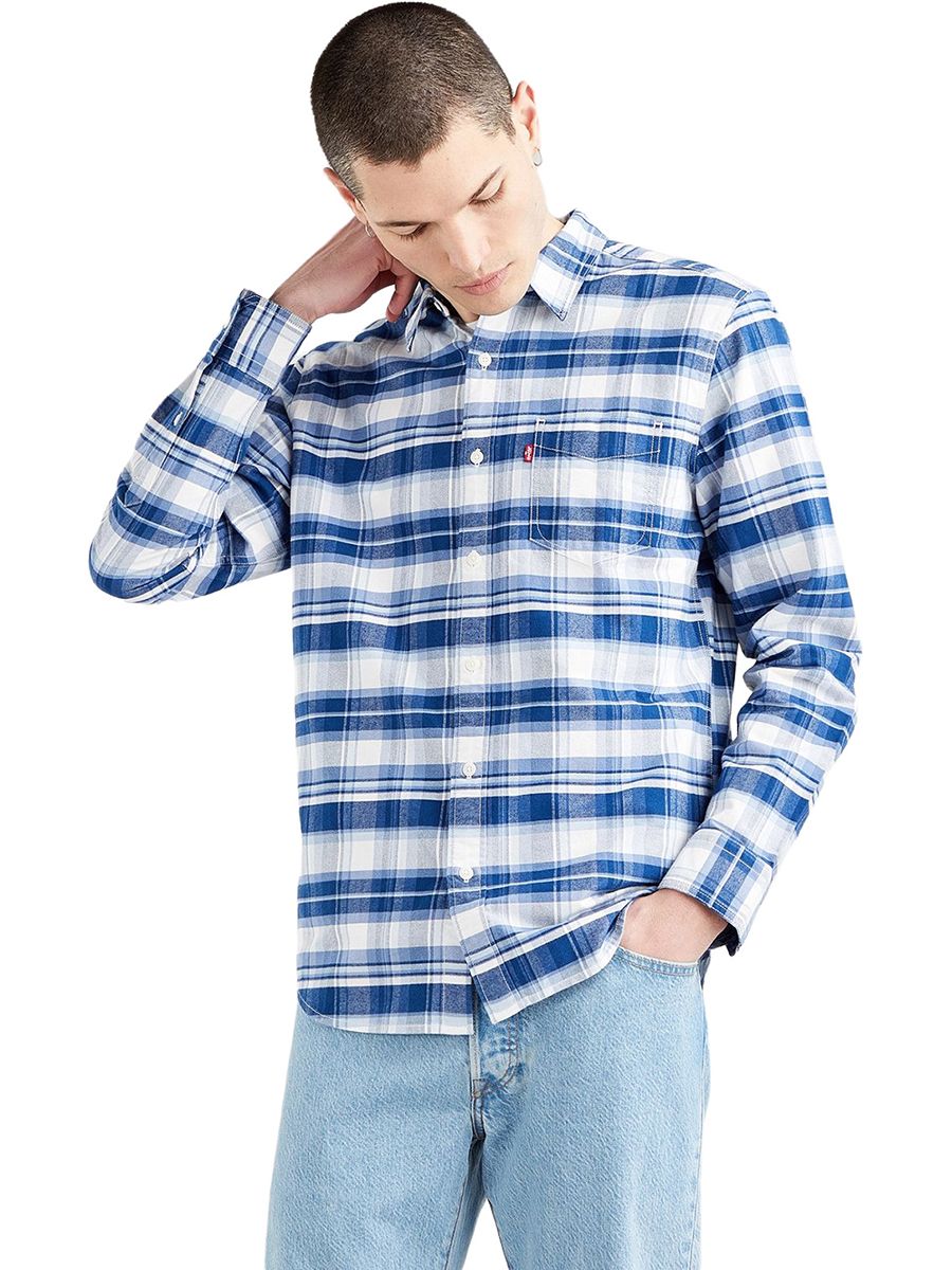 

Рубашка мужская Levi's 85746-0046 синяя M, 85746-0046
