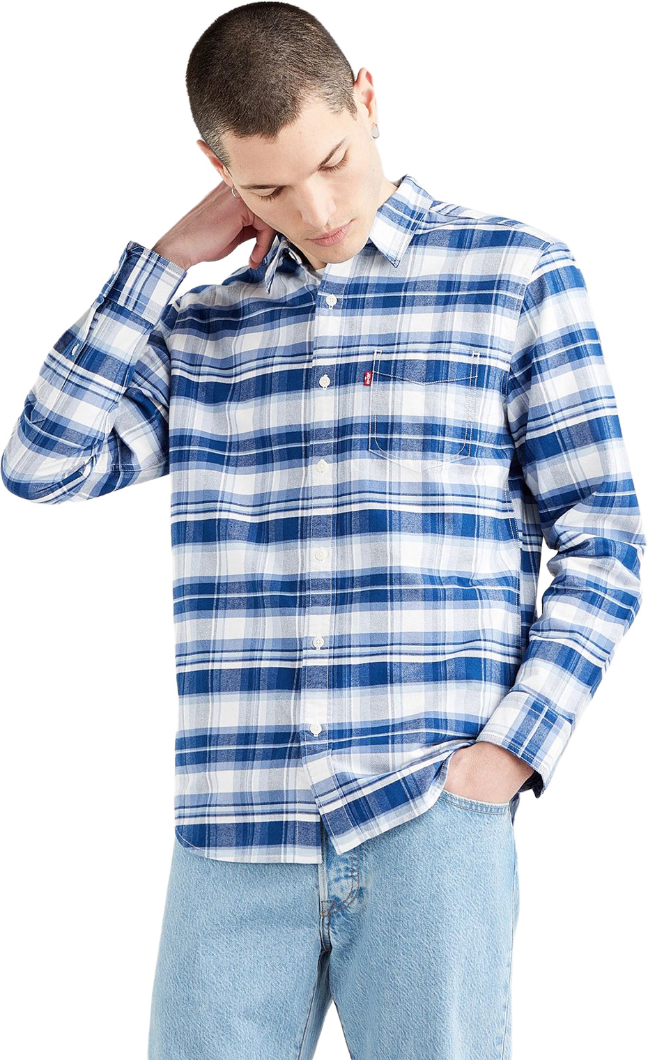 

Рубашка мужская Levi's 85746-0046 синяя 2XL, 85746-0046