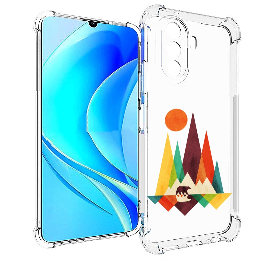 

Чехол MyPads нарисованные горы с медведем для Huawei Nova Y70 / Nova Y70 Plus, Прозрачный, Tocco