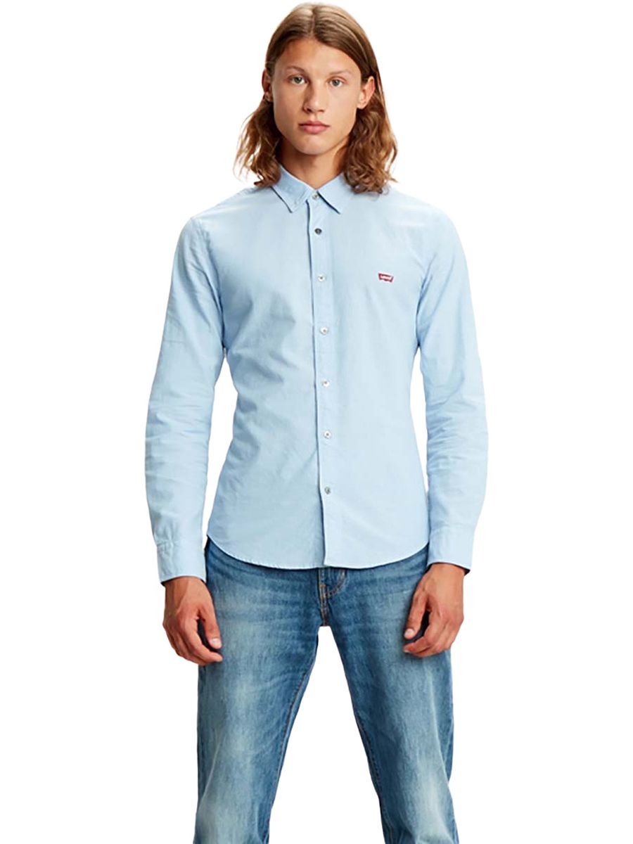 

Рубашка мужская Levi's 86625-0005 голубая 2XL, 86625-0005