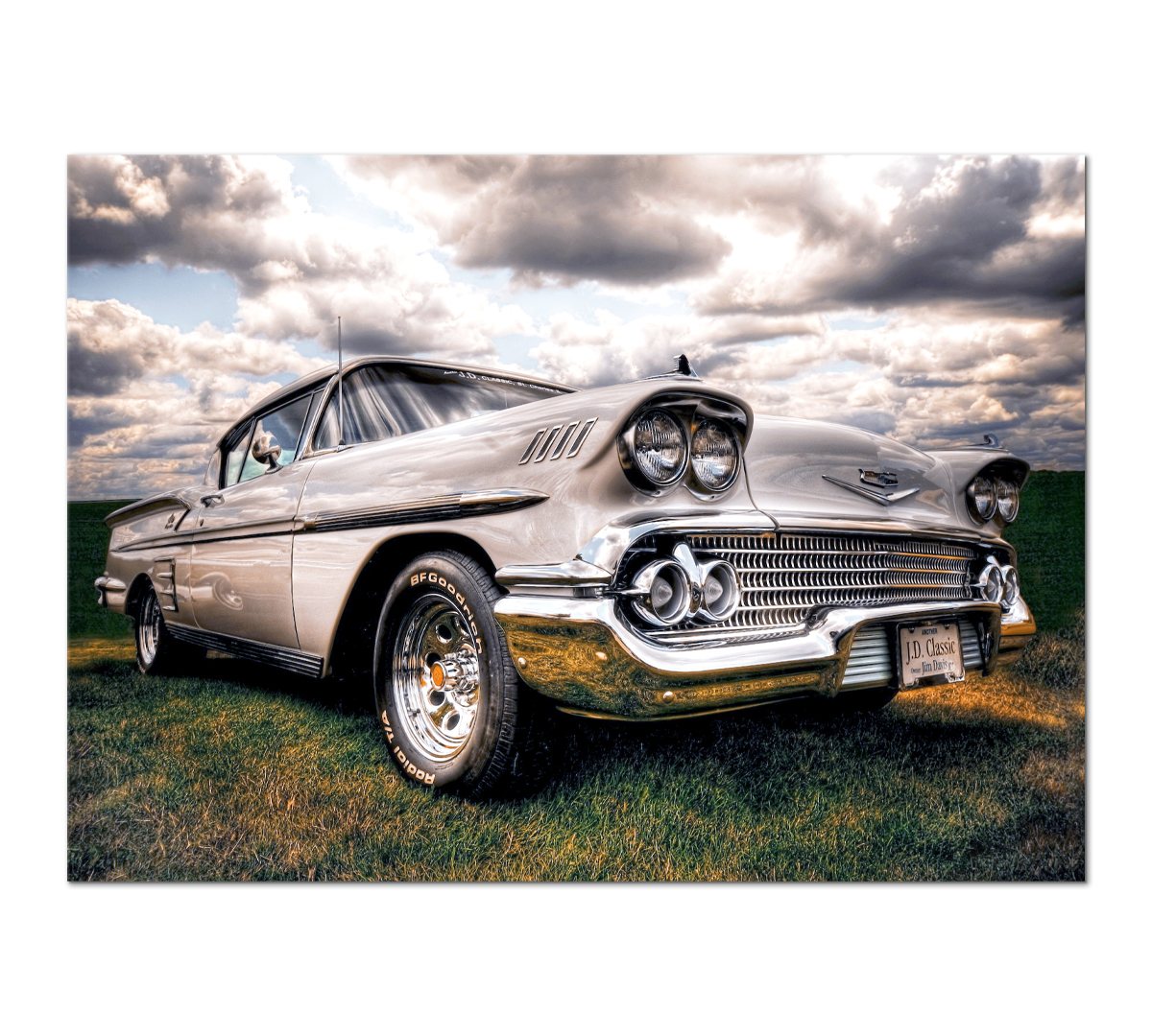 

Картина интерьерная на холсте Poly Print Art Chevrolet Bel Air 50х70 см.