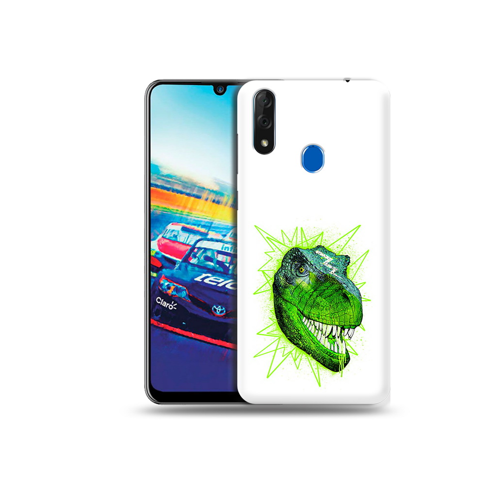 

Чехол MyPads Tocco для ZTE Blade V10 зеленый динозавр (PT136503.455.358), Прозрачный, Tocco