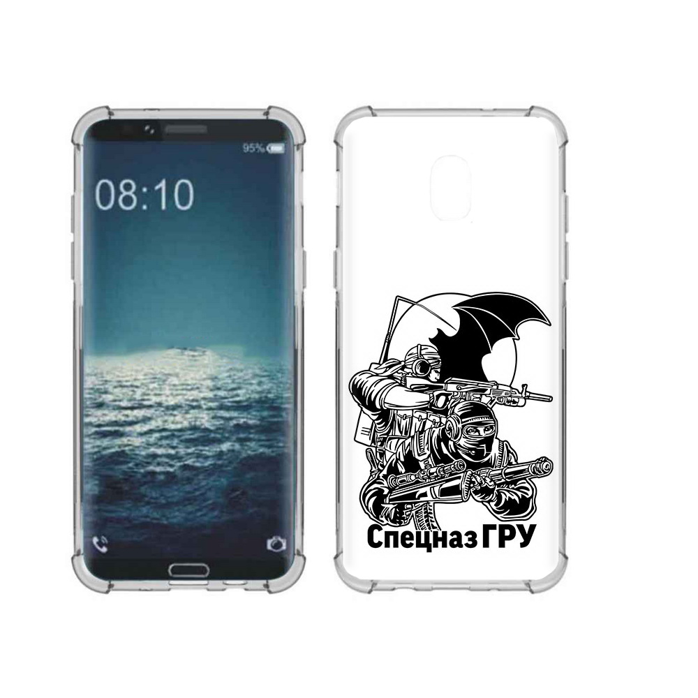 

Чехол MyPads Tocco для Samsung Galaxy J3 спецназ гру (PT226926.574.618), Прозрачный, Tocco