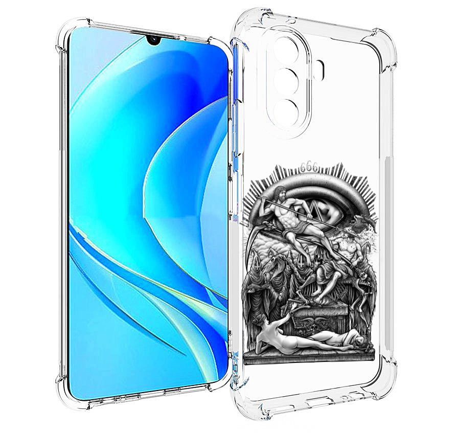 

Чехол MyPads оракул черно белый для Huawei Nova Y70 / Nova Y70 Plus (MGA-LX9N), Прозрачный, Tocco