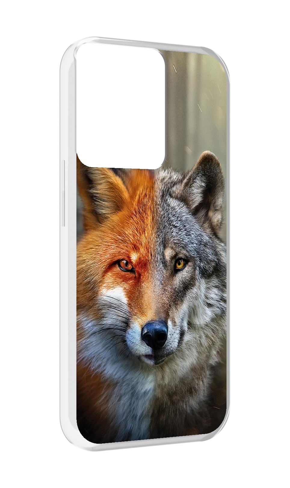 

Чехол MyPads волк-лиса для OPPO Reno 8, Прозрачный, Tocco