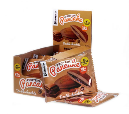 фото Печенье bombbar pancake protein 10x40 г - двойной шоколад