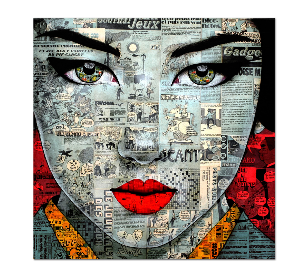 

Картина интерьерная на холсте Poly Print Art Гейша 50х50 см.