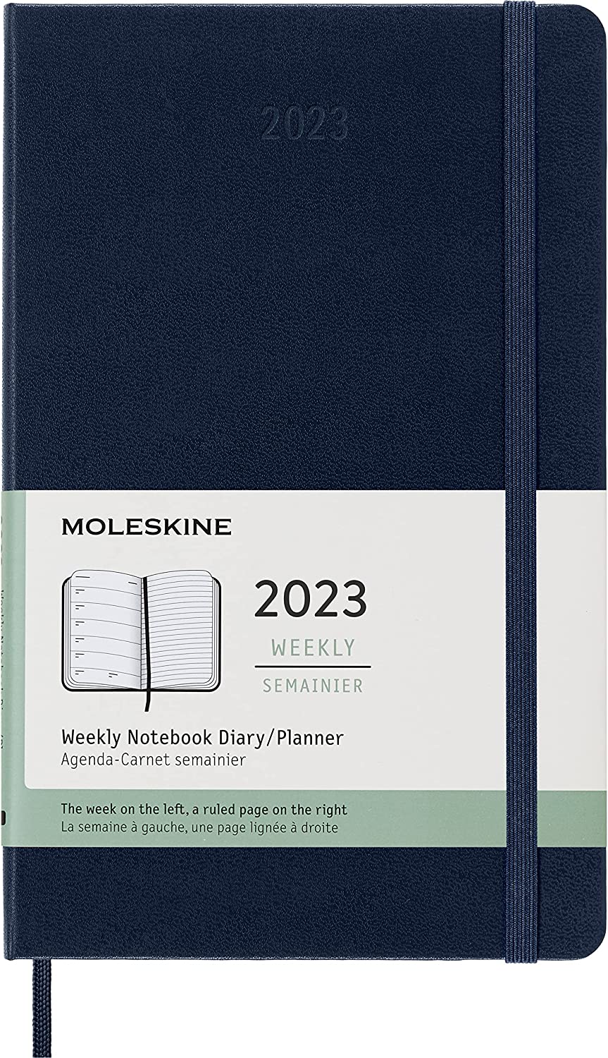 Еженедельник Moleskine Classic WKNT, синий сапфир (dhb2012wn3)