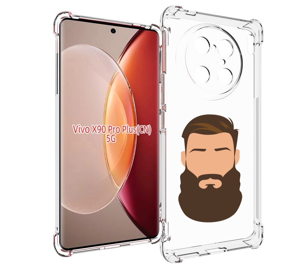 

Чехол MyPads густая-борода для Vivo X90 Pro Plus, Прозрачный, Tocco
