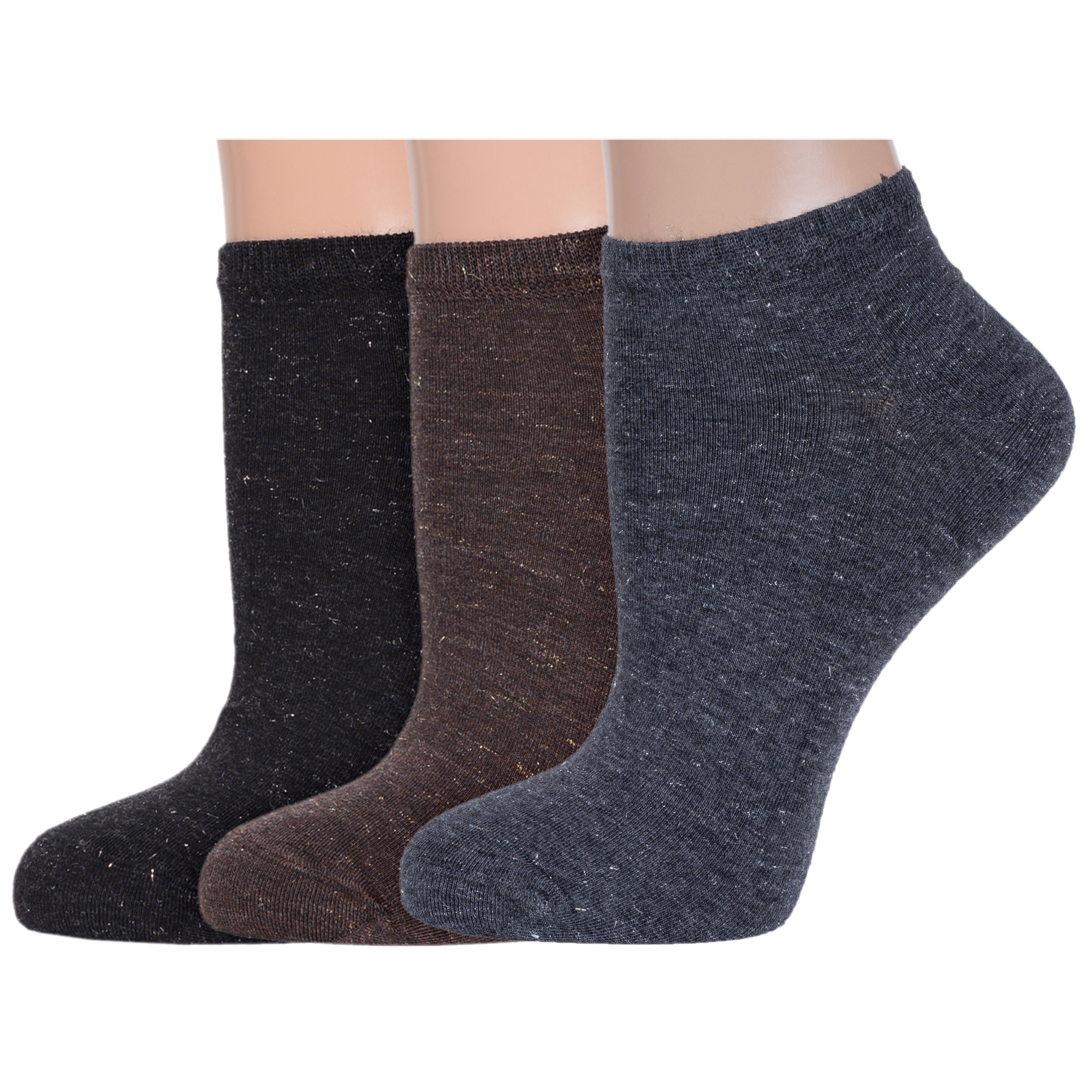 

Комплект носков женских Rusocks 3-Ж3-13042 черных; коричневых; серых 23-25, 3-Ж3-13042