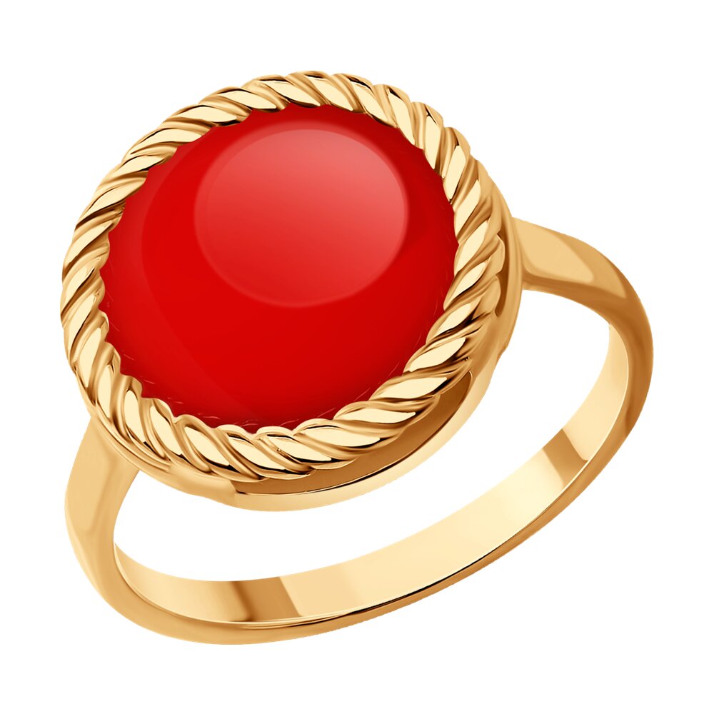 

Кольцо из серебра р.  Diamant 93-310-01563-2, коралл, 93-310-01563-2