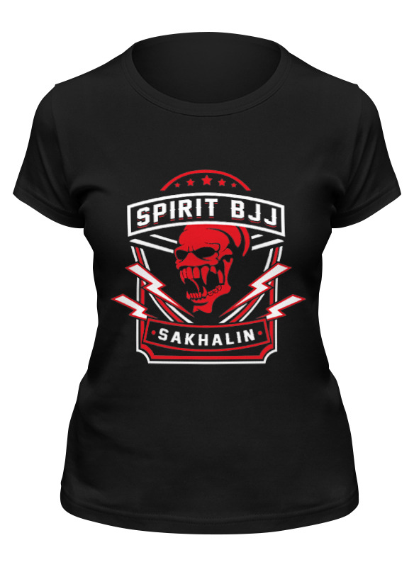 

Футболка женская Printio Spirit bjj sakhalin skull (black) черная XL, Черный, Spirit bjj sakhalin skull (black)