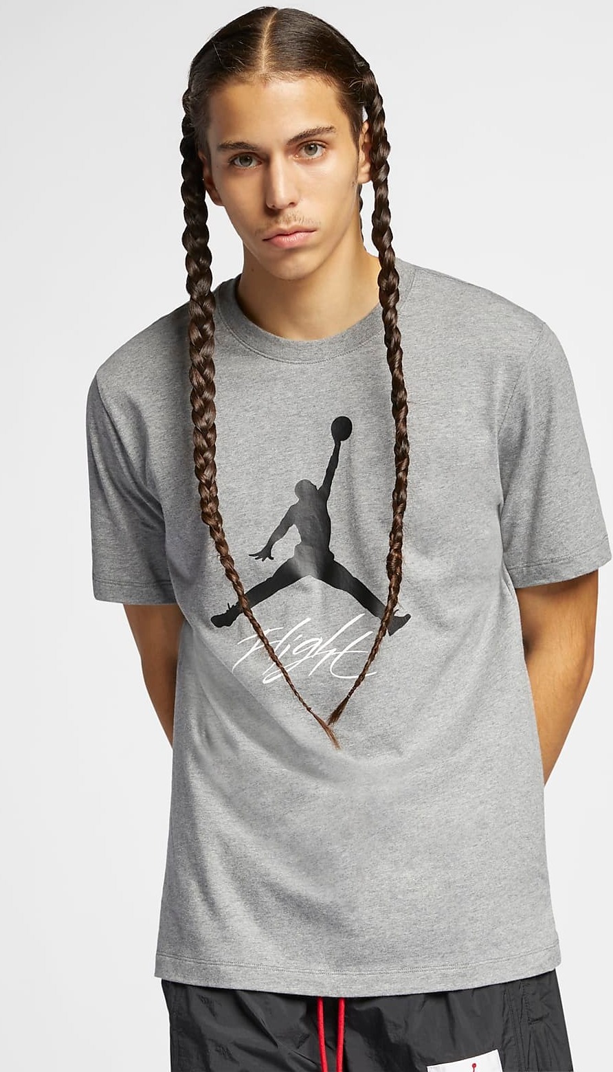 

Футболка мужская Nike JUMPMAN FLIGHT HBR TEE серая L, Серый, JUMPMAN FLIGHT HBR TEE