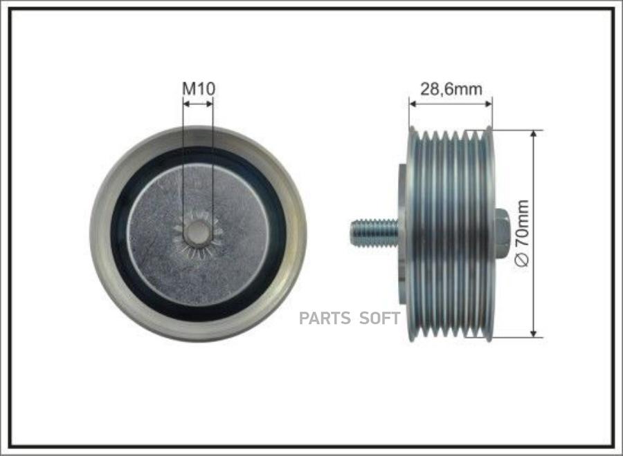 

Ролик Nissan Note 06>12 CAFFARO 500530