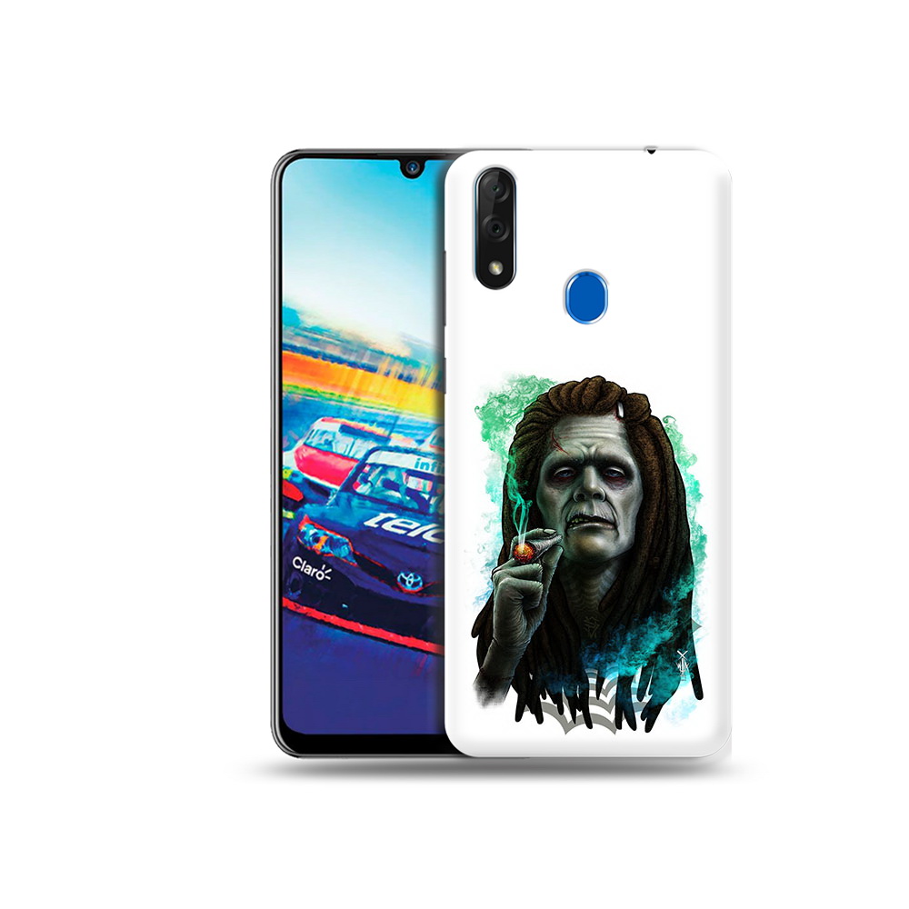 

Чехол MyPads Tocco для ZTE Blade V10 зеленый мужчина с сигаретой (PT136503.455.360), Прозрачный, Tocco