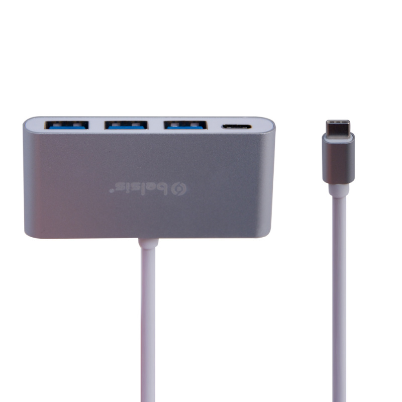 Переходник адаптер (Хаб на 3 USB 3.0) USB 3.1 Type C - 3*USB 3.0 + Type C (Power Delivery)