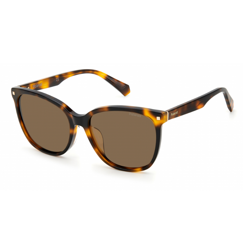 Солнцезащитные очки женские Polaroid PLD 4113/F/S/X коричневые