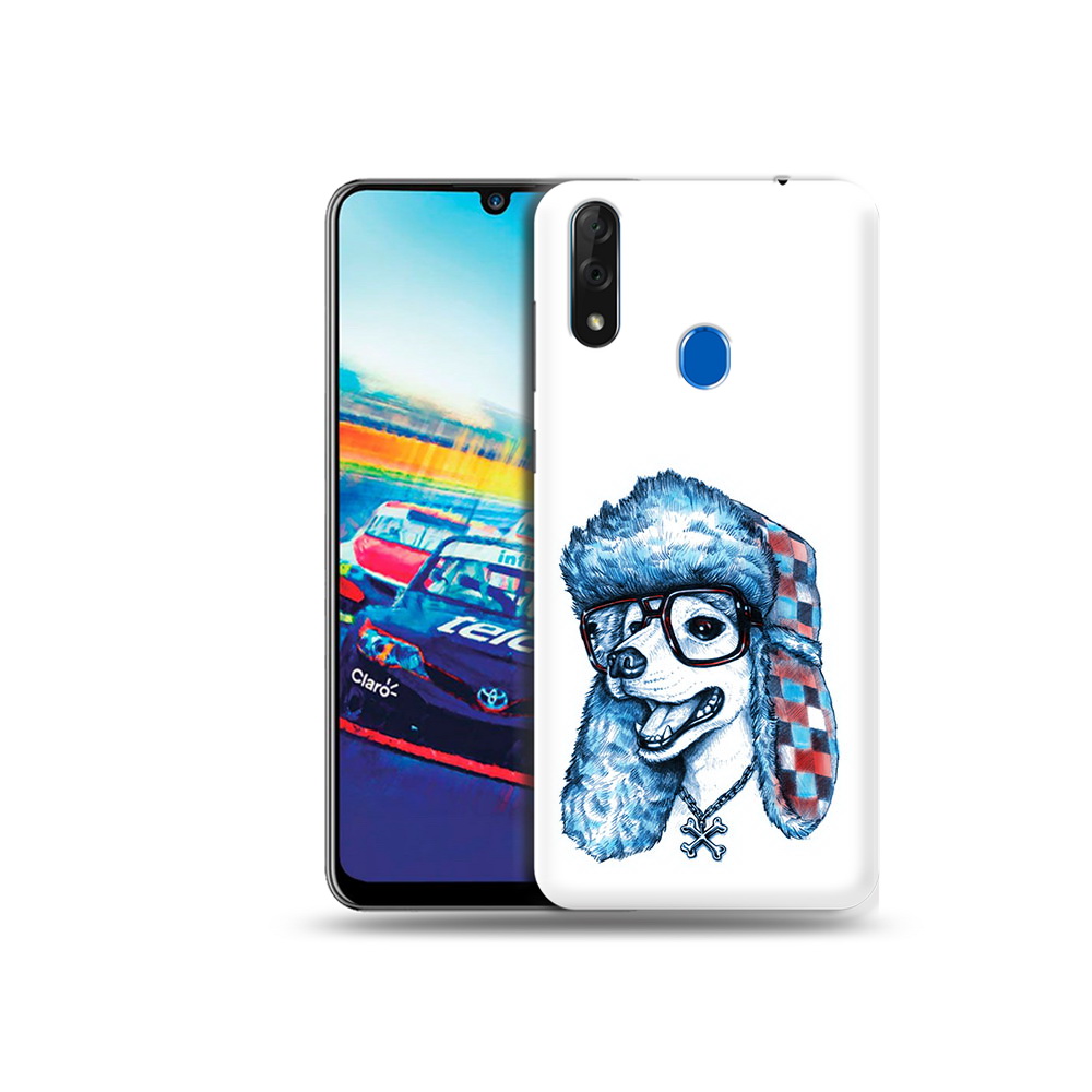 

Чехол MyPads Tocco для ZTE Blade V10 зимний пес (PT136503.455.362), Прозрачный, Tocco
