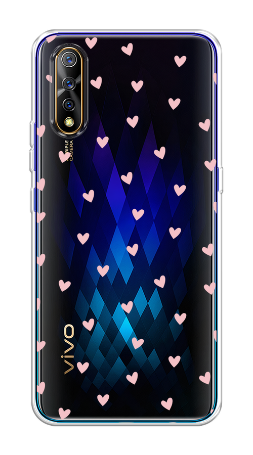

Чехол на Vivo iQOO Neo/V17 Neo "Розовые сердечки паттерн", Розовый;прозрачный, 262050-1