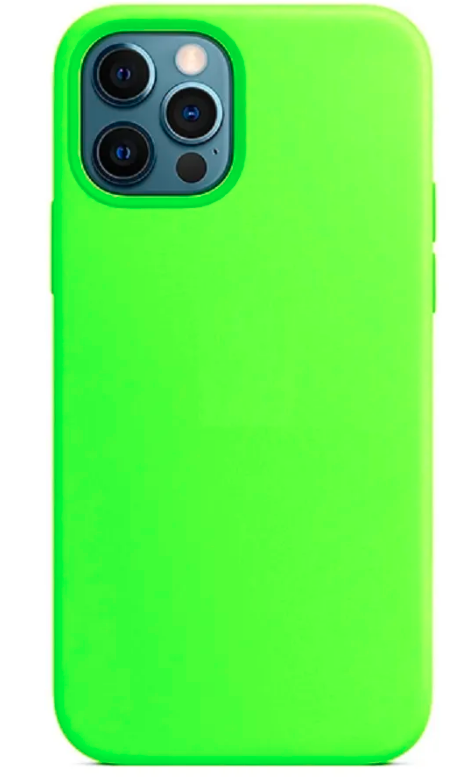 фото Чехол-накладка silicone case для apple iphone13pro (айфон 13 про), ярко-зеленый ntm