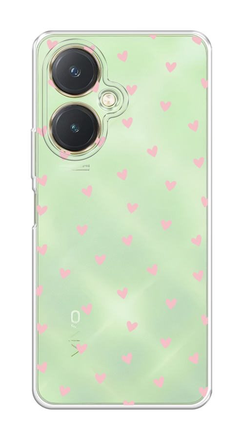 

Чехол на Vivo Y27 4G "Розовые сердечки паттерн", Розовый;прозрачный, 269150-1