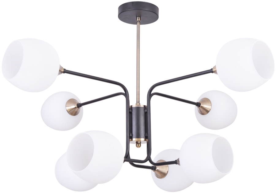 фото A3564pl-8bk-a люстра на штанге arte lamp skat с поддержкой алиса