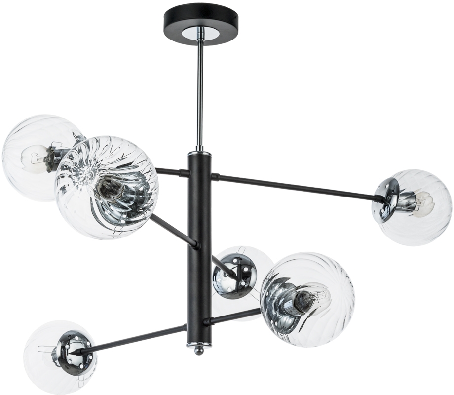 

Люстра на штанге Arte Lamp Segin с поддержкой Алиса A3566PL-6BK-A, A3566PL-6BK-A